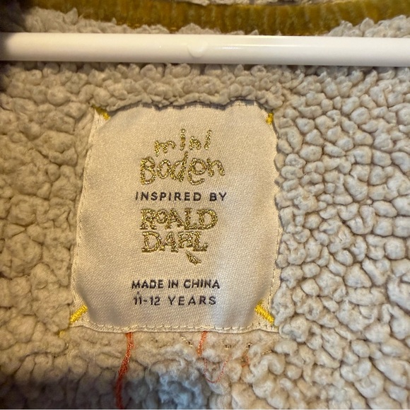 Fantastic Mr. Fox Roald Dahl x Mini Boden zip up sweatshirt hoodie size - Picture 5 of 14